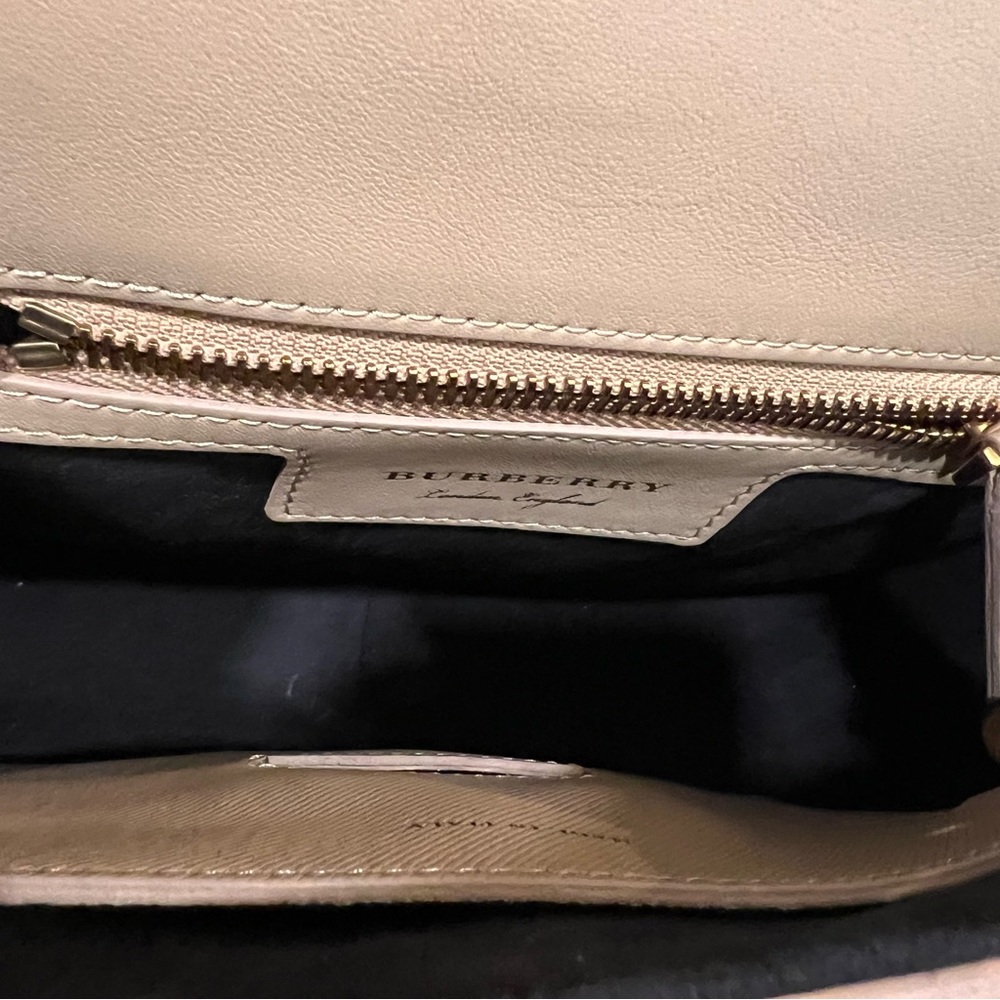 Burberry Honey Trench Calfskin Small Top Handle Bag - Picture 6 of 13